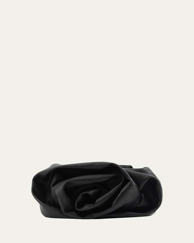 Rose Soft Leather Clutch Bag
